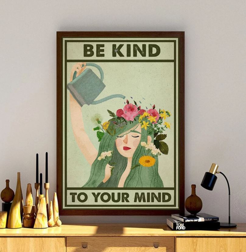 Be Kind To Your Mind Poster, Book Posters, Bookish Gifts